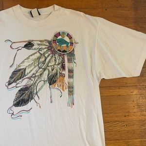 Diamond Dust Native American Feathers & Buffalo